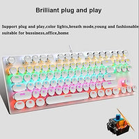 87-tasters mekanisk gaming-tastatur RGB baggrundsbelyst blå kontakter