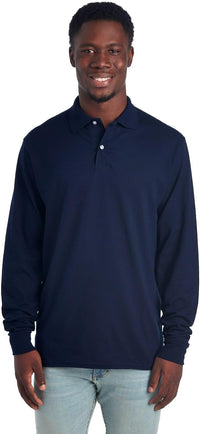 Men's Long Sleeve Polo - Mark