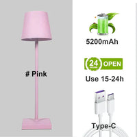 Lámpara de mesa moderna de aluminio portátil regulable - LumiNova