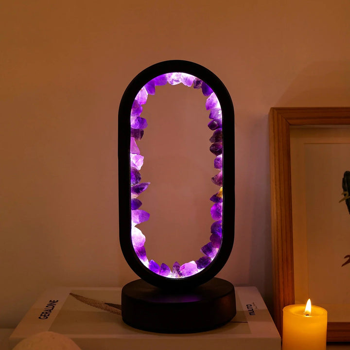 Håndlavet ametystlampe - Serenith