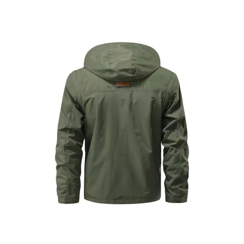 Men's transitional jacket water-repellent with detachable hood – Leif