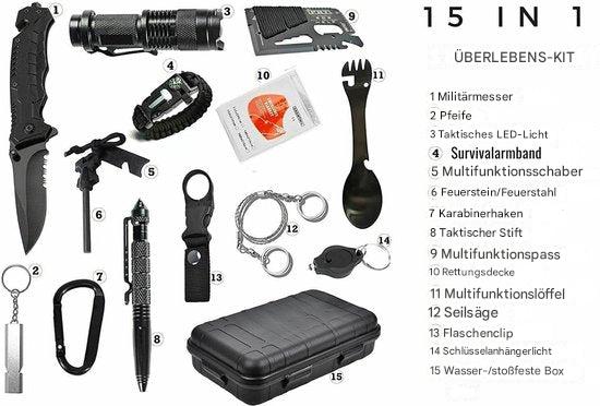 Set de emergencia 15 en 1 - SurvivorX