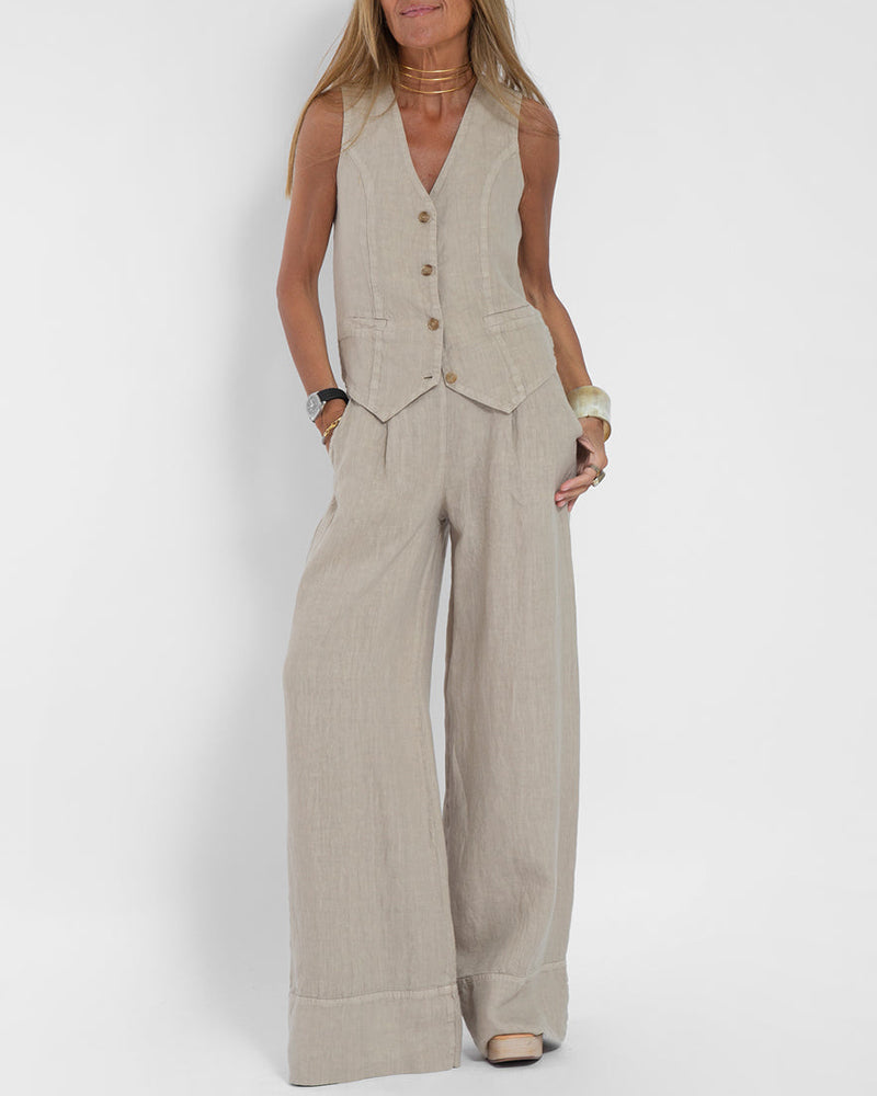Women's summer set with top and shorts – Esmee