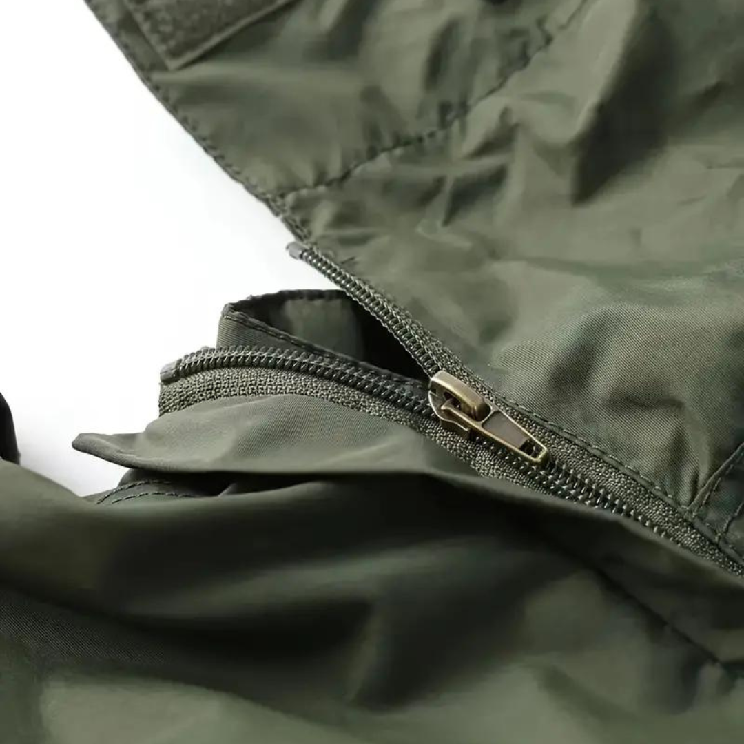 Men's transitional jacket water-repellent with detachable hood – Leif