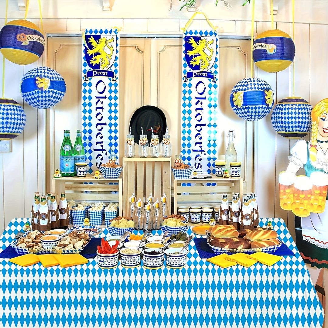 Tablecloth Set (5 Pieces, 137×274 cm) – WiesnTafel Oktoberfest 2025