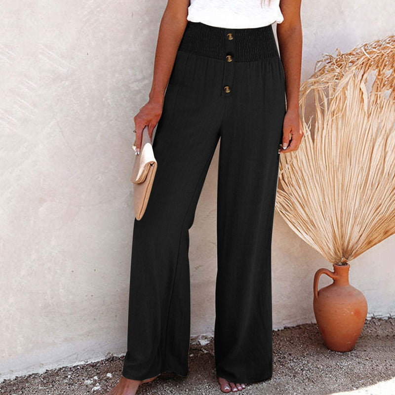 Leinen Damenhose mit Hoher Taille – Sylvie