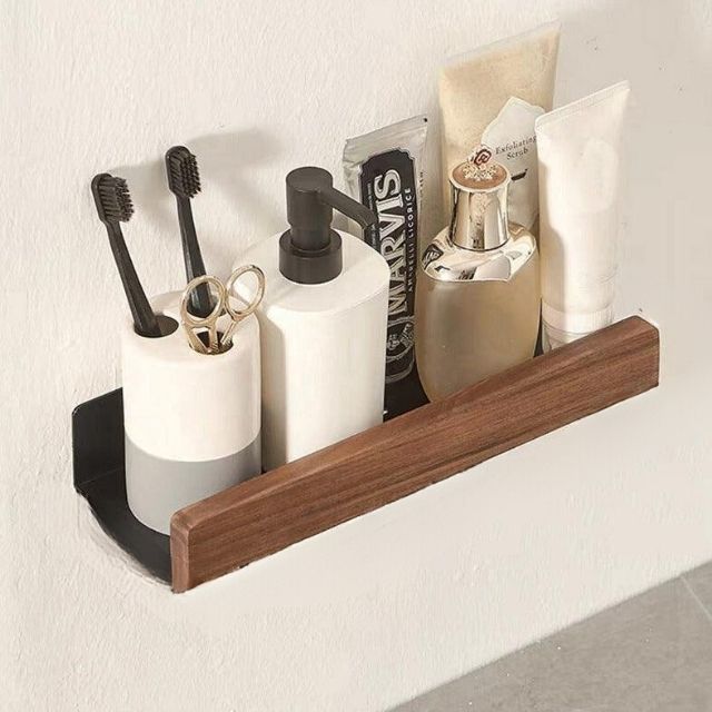 Massive Wood Bathroom Shelf – WoodaFix