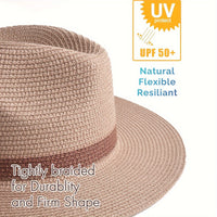 Trendy solhatt med bred brem for damer og herrer – SunShield Panama