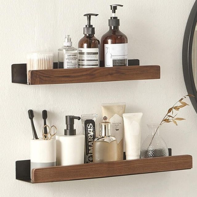 Massive Wood Bathroom Shelf – WoodaFix