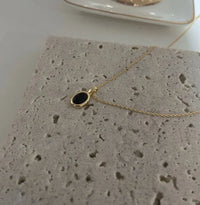 Black Onyx and Pearl Stackable Necklace – Aria