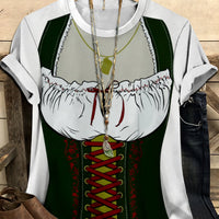 Women's Short Sleeve T-Shirt in Dirndl Look – Anna Oktoberfest 2025