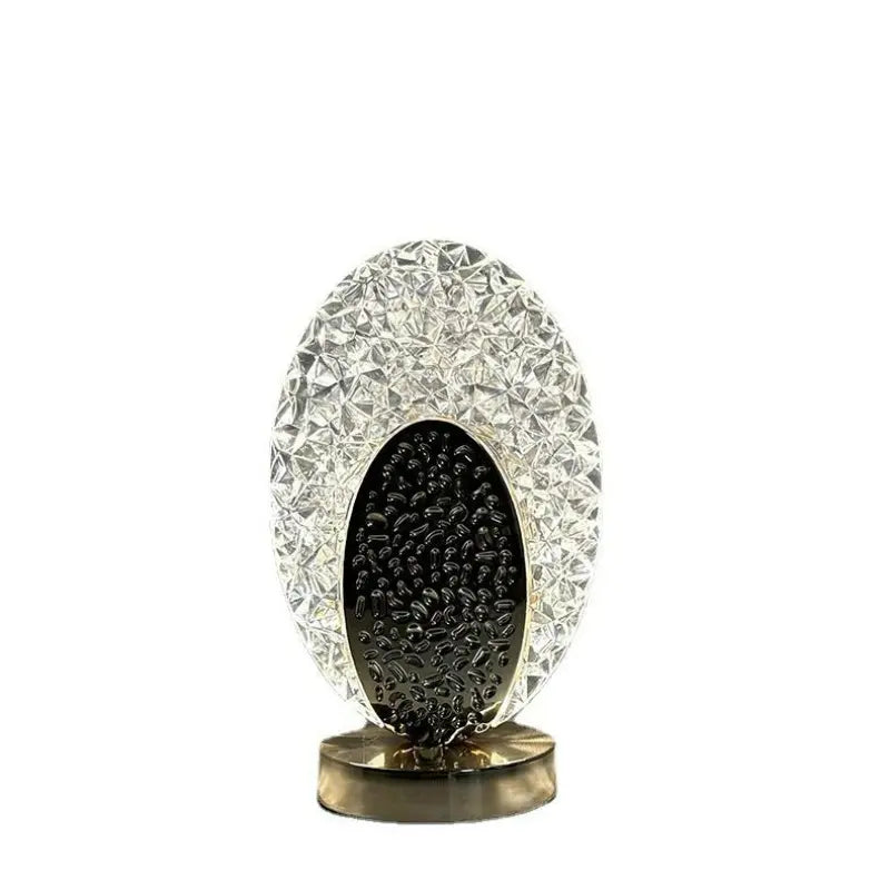 Lámpara de mesa moderna y lujosa con diseño de pavo real – PeacockLuxe