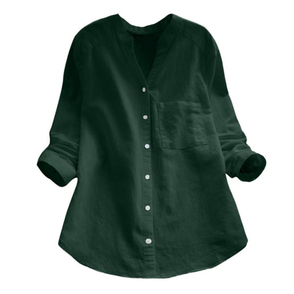 Women's Linen Shirt with Long Sleeves – Isla