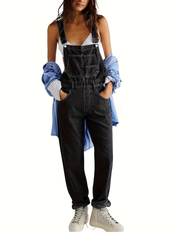 Stylish women's denim jumpsuit for every day - CityEase