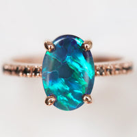 Sapphire and Opal Ring Set (3-piece) – Isabella