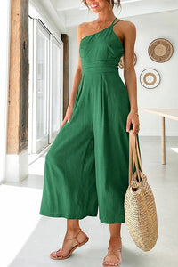 Sleeveless Women's Jumpsuit with Loose Fit – Mireille