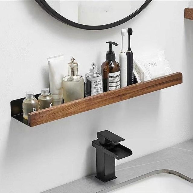 Massive Wood Bathroom Shelf – WoodaFix