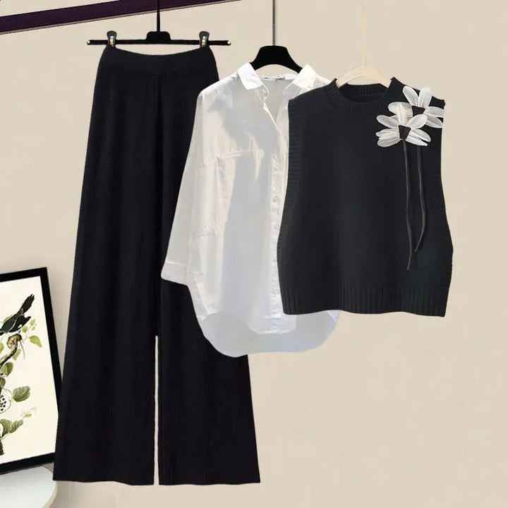 Knitted 3-piece Women's Set – Camilla
