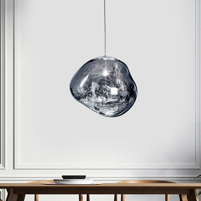 Modern glass ceiling light - LunaLux