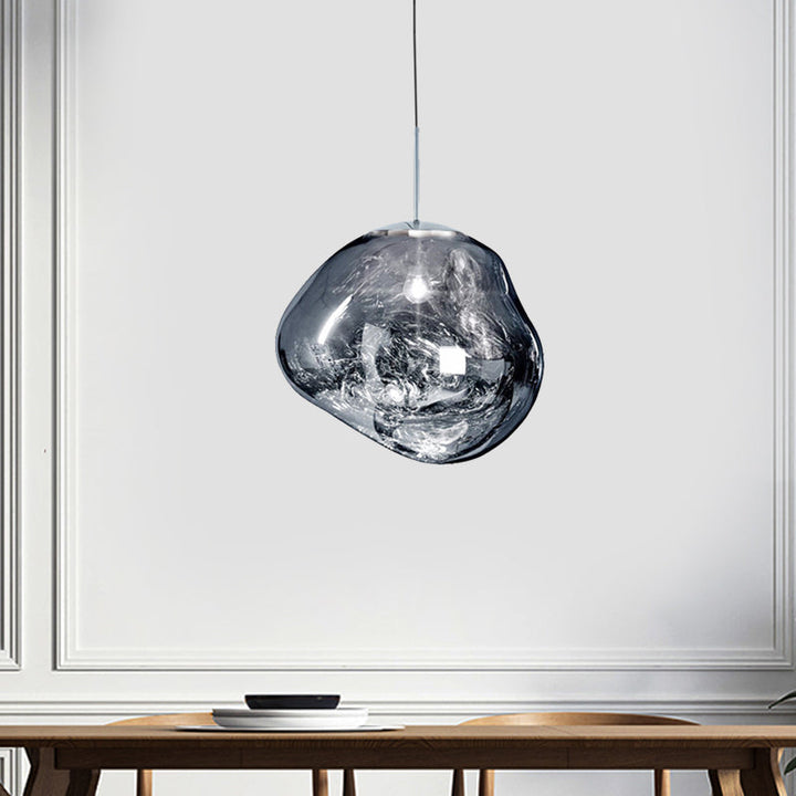 Modern glass ceiling light - LunaLux
