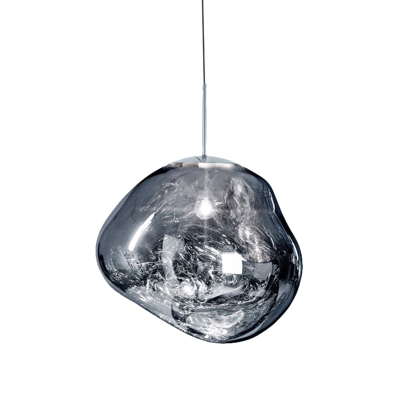Modern glass ceiling light - LunaLux