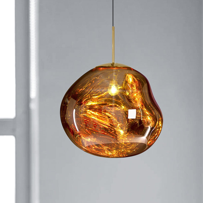 Modern glass ceiling light - LunaLux