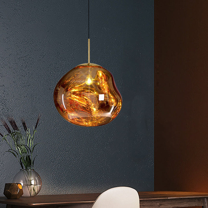 Modern glass ceiling light - LunaLux