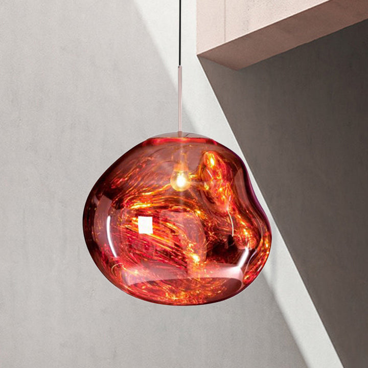 Modern glass ceiling light - LunaLux
