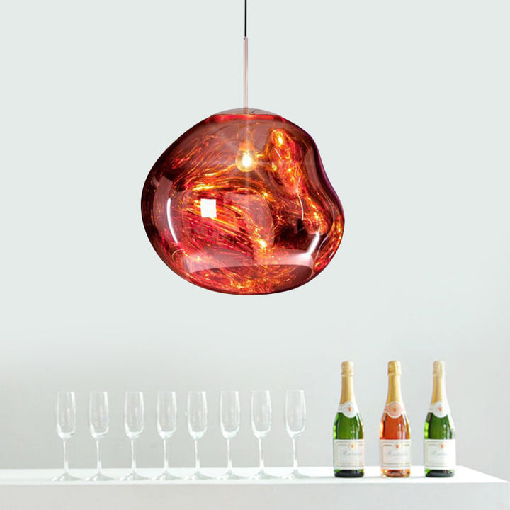 Modern glass ceiling light - LunaLux