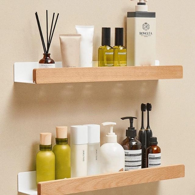 Massive Wood Bathroom Shelf – WoodaFix