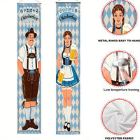 Oktoberfest Banner Sæt Polyester – WiesnWillkommen Oktoberfest 2025