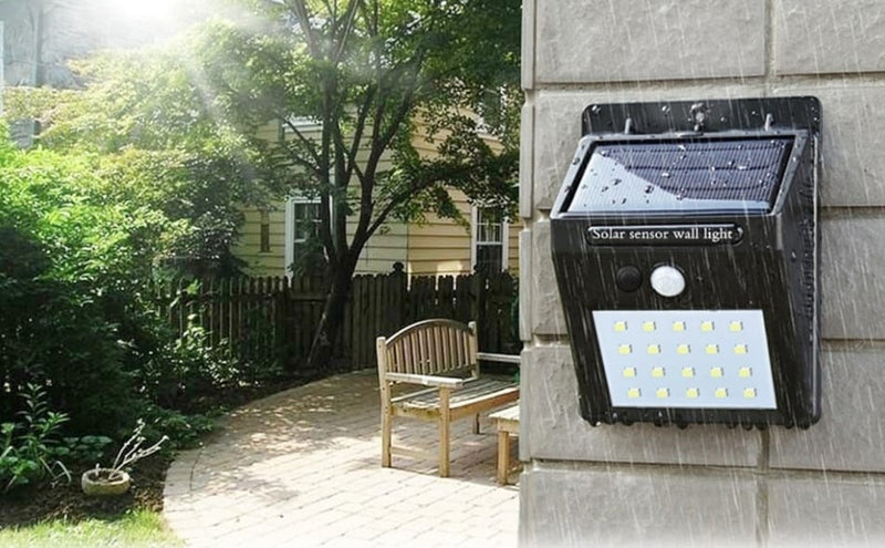 Sæt med 5 solcelle-LED-udendørslamper – LumaPath