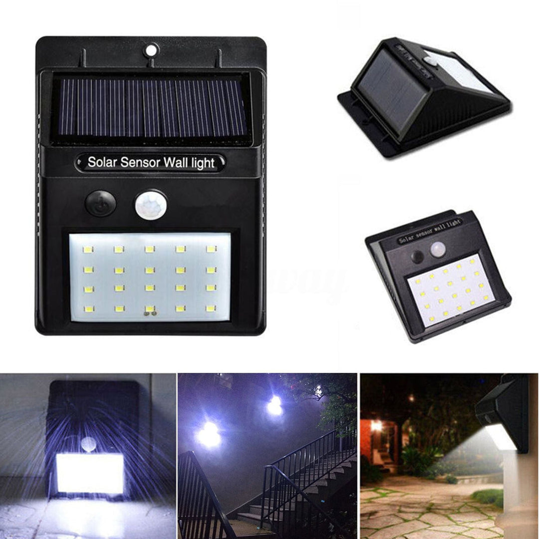 Sæt med 5 solcelle-LED-udendørslamper – LumaPath