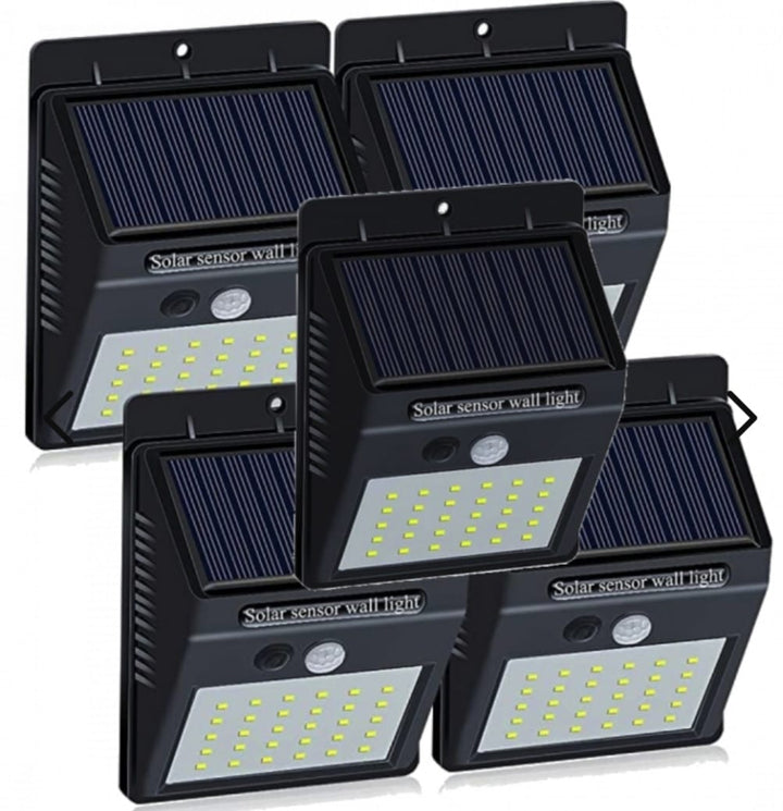 Sæt med 5 solcelle-LED-udendørslamper – LumaPath
