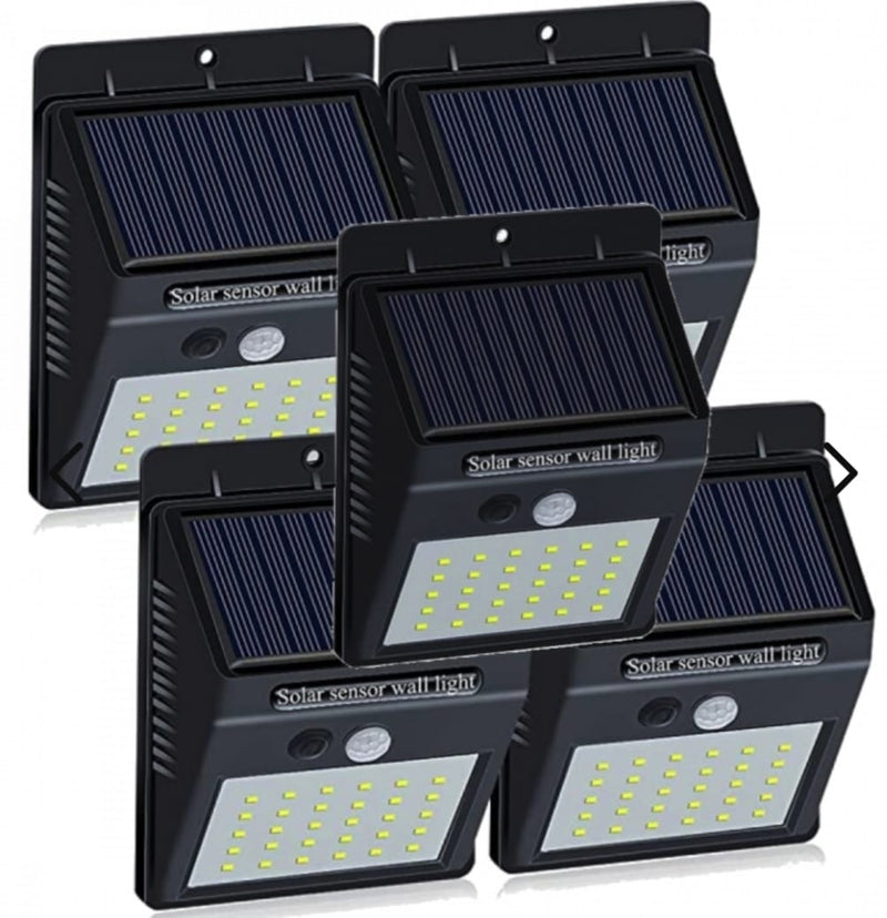 Sæt med 5 solcelle-LED-udendørslamper – LumaPath