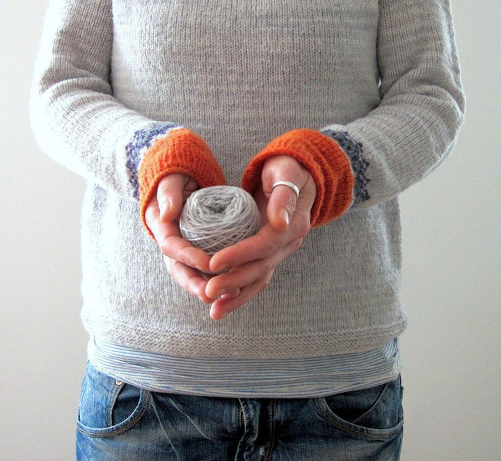 Skandinavischer Eleganz Pullover mit lebhaftem Muster - NordicChic
