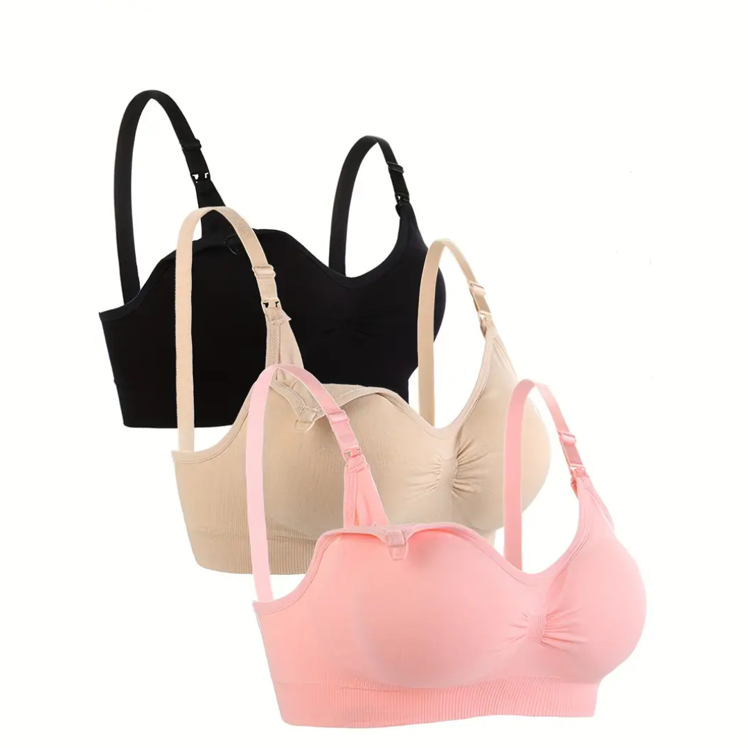 Comfortable Nursing Bras (Set of 3) – NurtureFit
