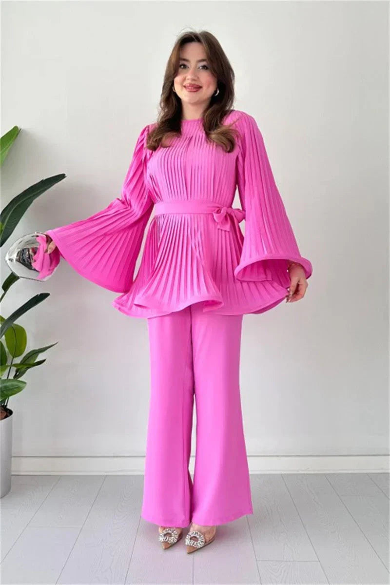 Conjunto de ropa plisada para mujer – Selene