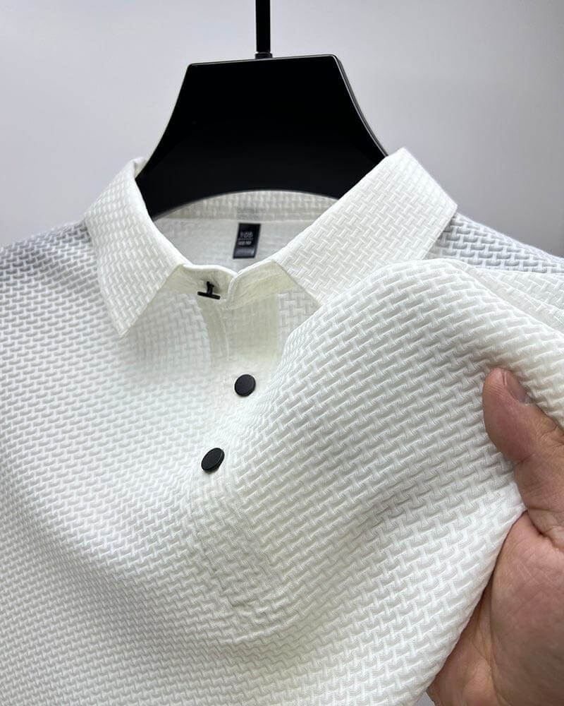 Men's Polo Shirt Made of Breathable Mesh – Matteo