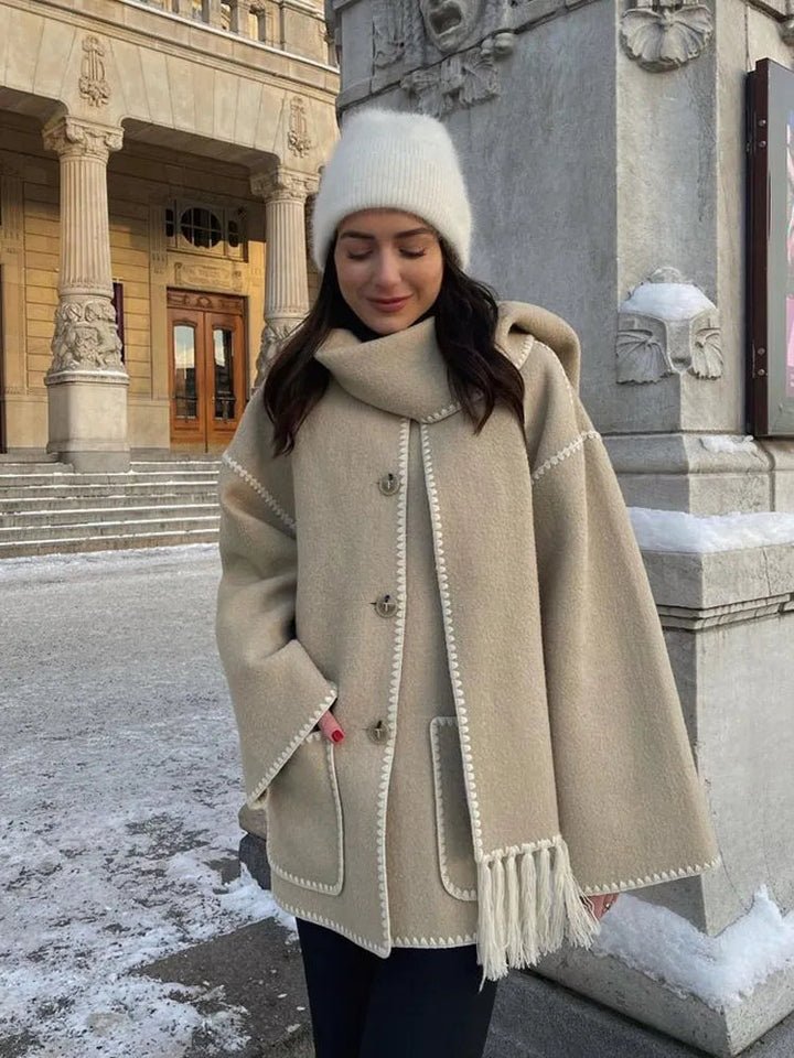 Women's long wool coat for autumn – Amelie