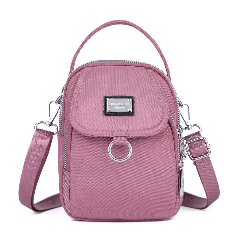 Bolso clásico de mujer con mucho espacio de almacenamiento - Celeste