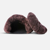 Soothing Cave Dog Bed - CozyCave Retreat