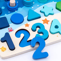 Montessori Toddler Play Board - Wooden Play Safari