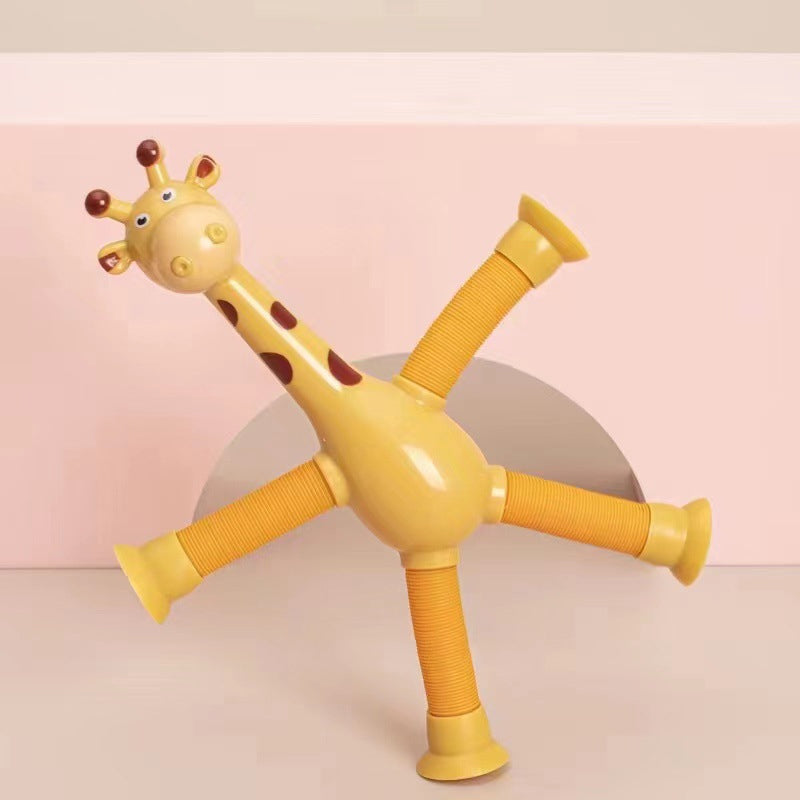 Flexible giraffe toy with suction cup - StretchyGiraffe