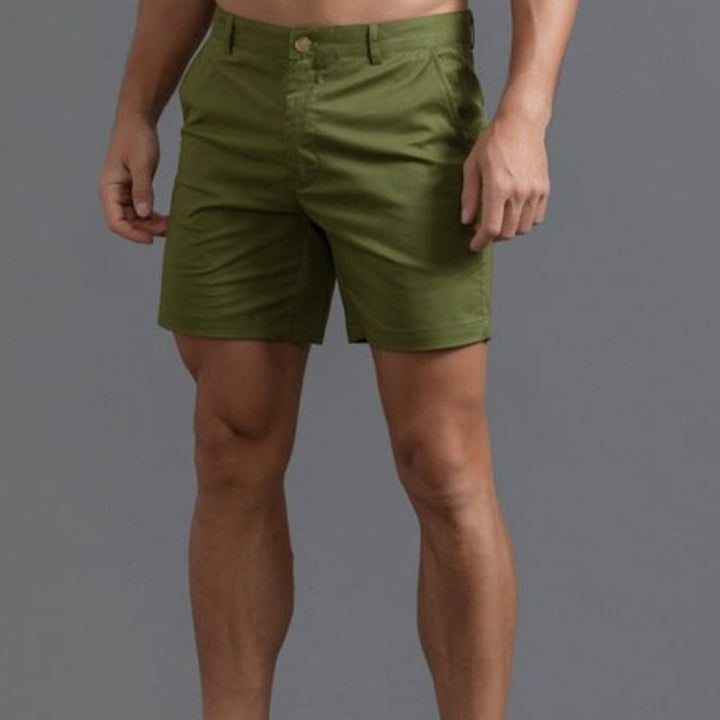 Moderne slim-fit chino-shorts til herrer – Emil