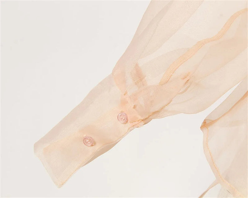 Conjunto de verano de gasa de dos piezas con cinturón y falda – Maurelle