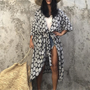 Boho Chiffon Strandbluse mit Kimonoärmeln – Ziva