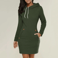 Hooded Sweat Dress with Pockets – Isabella