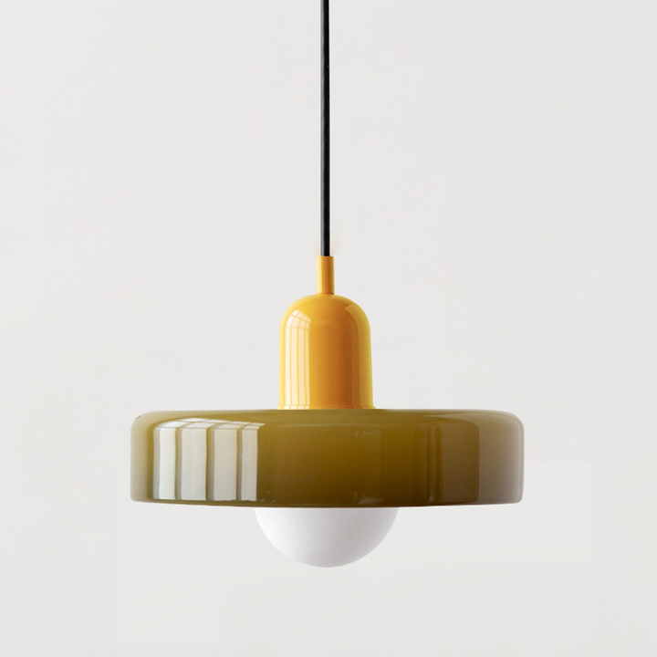 Lámpara colgante colorida estilo Bauhaus - StiloGlas