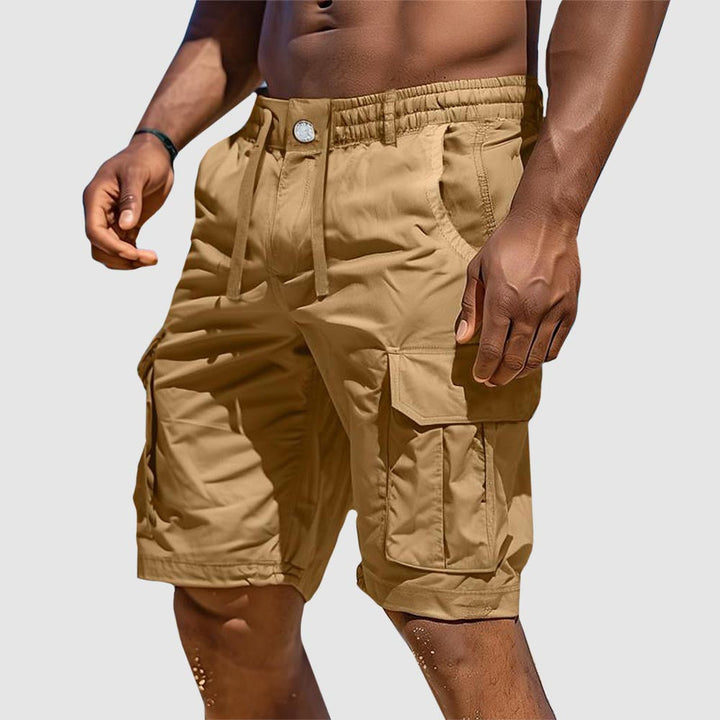 Sommerlige herre cargoshorts i bomullsblanding – Rafael